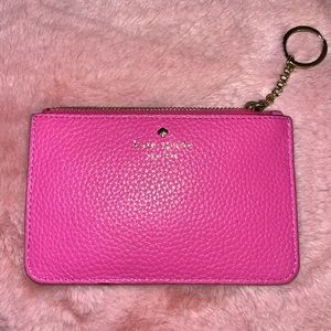Kate Spade Card Holder with Zip and Keychain